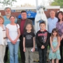 Mrs. Anne Strommer, PGK Walter Kozlowski, Mrs.<br />                                         Jeanie Rogers and her daughter Rachel, Grand Knight Kevin Strommer, Sebastian Buccellato, <br />                                         Bro. Rick Horn, Mrs. Sharon Strommer and daughter Keira